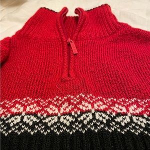 Vintage Christmas Sweater, quarter zip